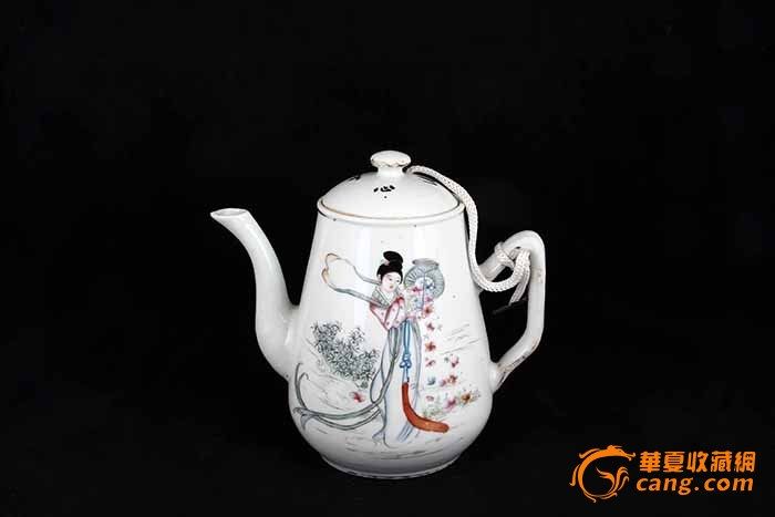 清光绪粉彩<em>天女散花茶壶</em>_在线拍卖网_艺术品