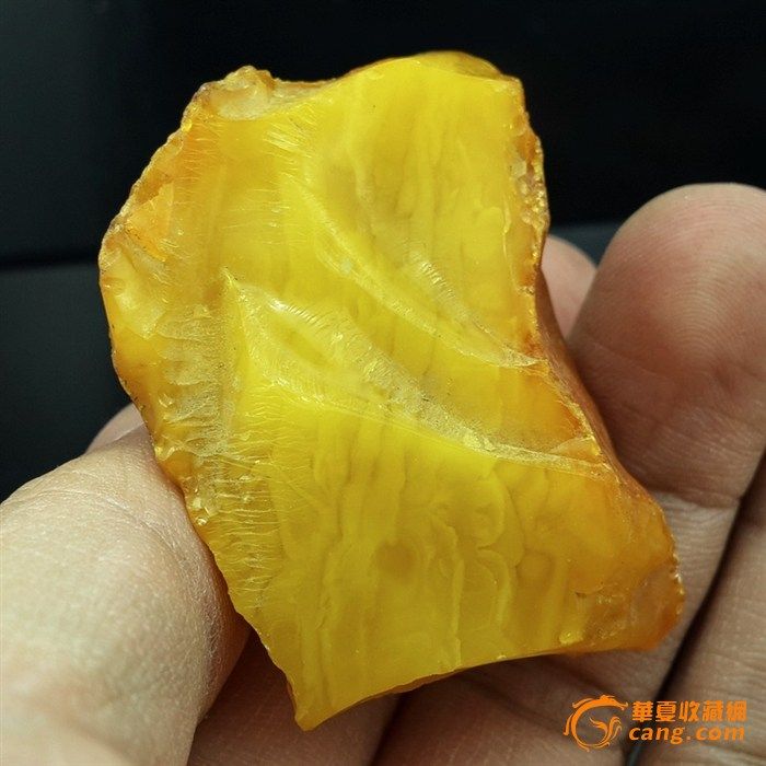 【精品】18.9克鸡油黄老蜜蜡籽料原石_在线拍