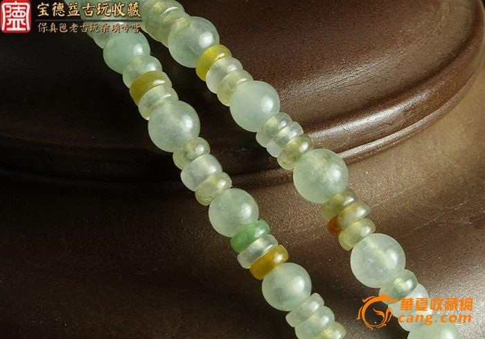 民国冰种老翡翠配佛头斯文圈<em>女士</em>项链<em>毛衣链</em>_