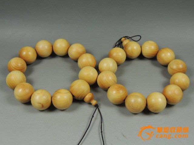 【陈化料】崖柏素珠对串(2)_在线拍卖网_艺术