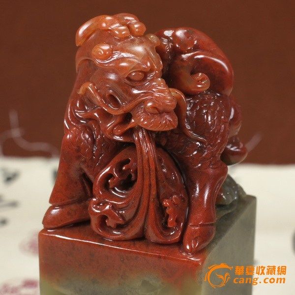 福建寿山石 麒麟 印章 摆件_在线拍卖网_艺术品