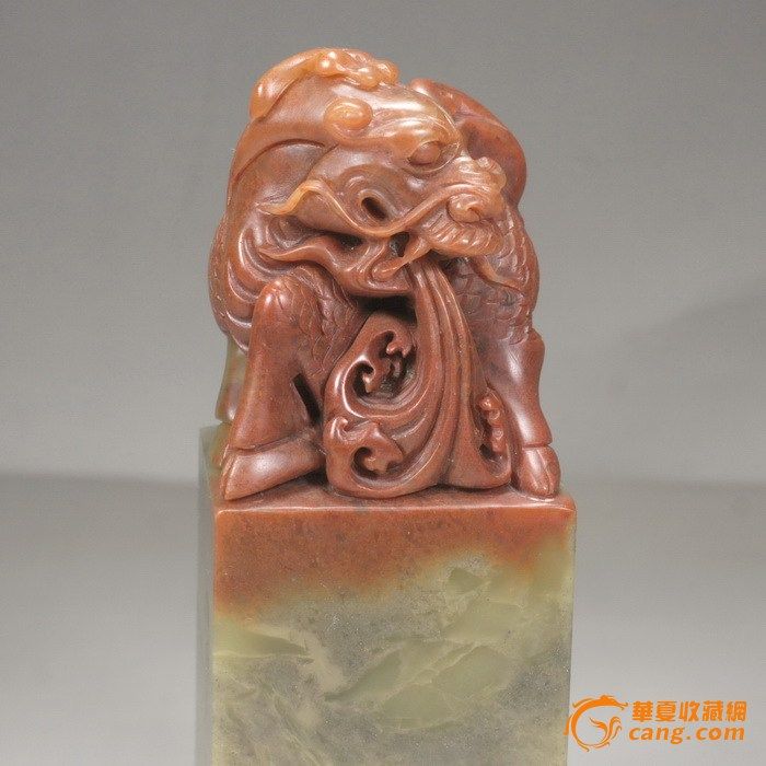 收藏品 福建寿山石 麒麟 印章 摆件_在线拍卖网