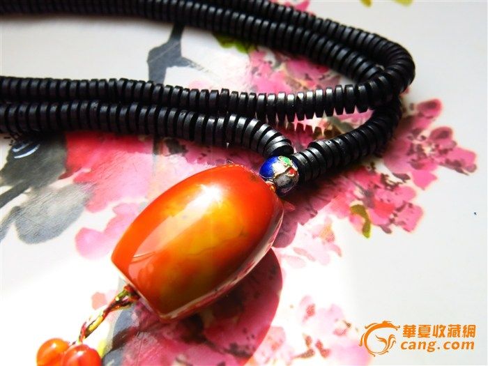 椰壳项链配战国<em>红毛衣链</em>_在线拍卖网_艺术品