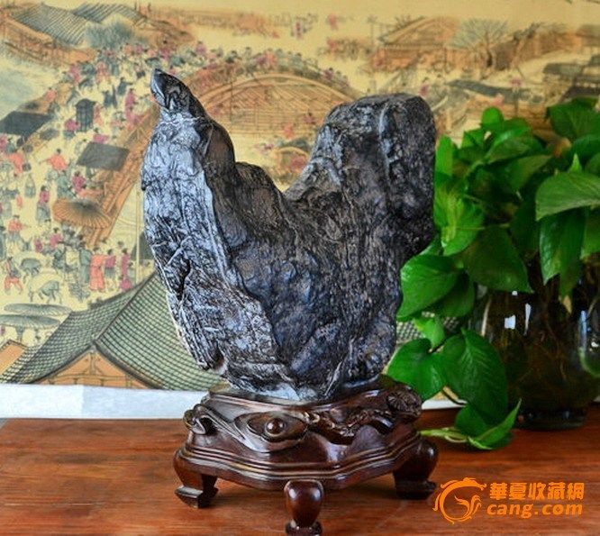 精品灵璧奇石.形似中国地图.镇宅大吉天然摆件图4