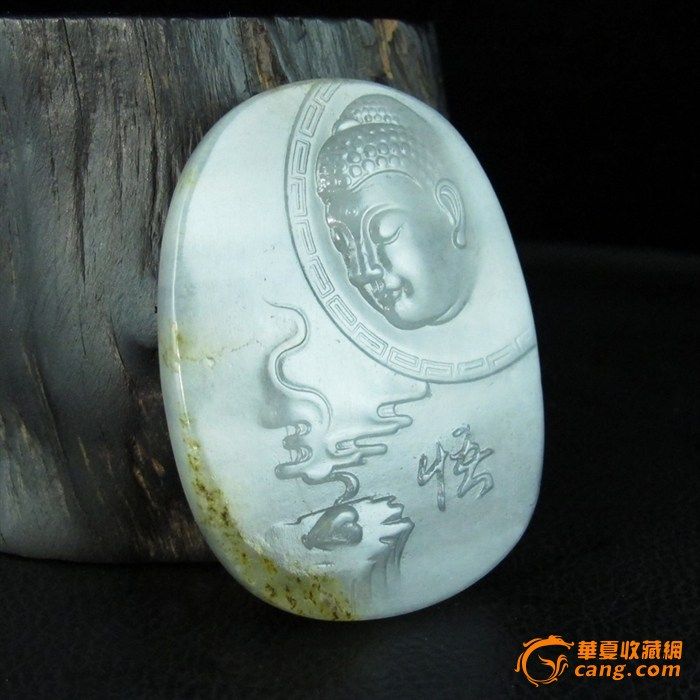 新疆和田玉青花籽料苏工 悟道牌_在线拍卖_在