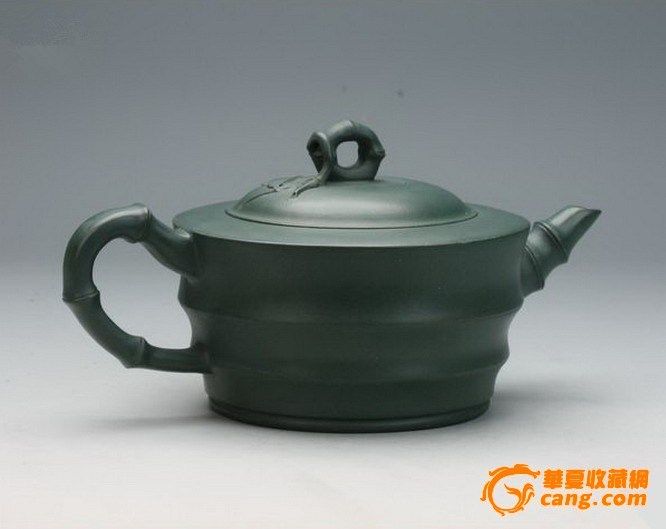 宜兴紫砂壶.稀有精致民国绿泥.名家全手工.特价正品 节节高 图4
