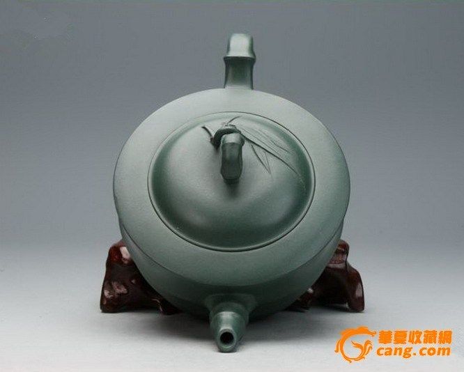 宜兴紫砂壶.稀有精致民国绿泥.名家全手工.特价正品 节节高 图5