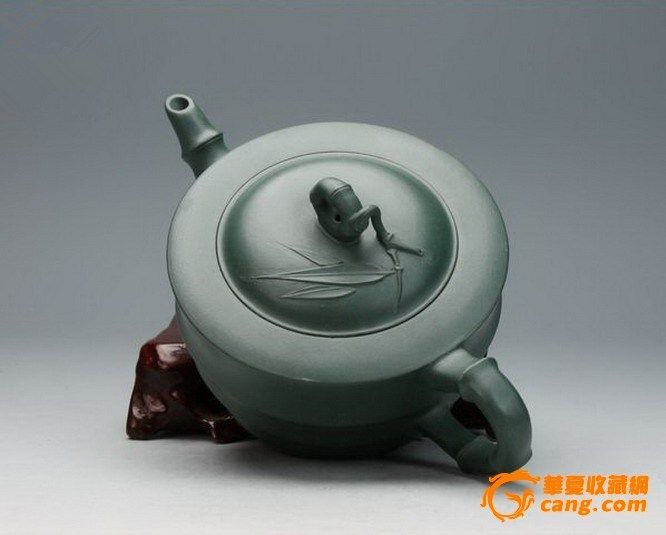 宜兴紫砂壶.稀有精致民国绿泥.名家全手工.特价正品 节节高 图7