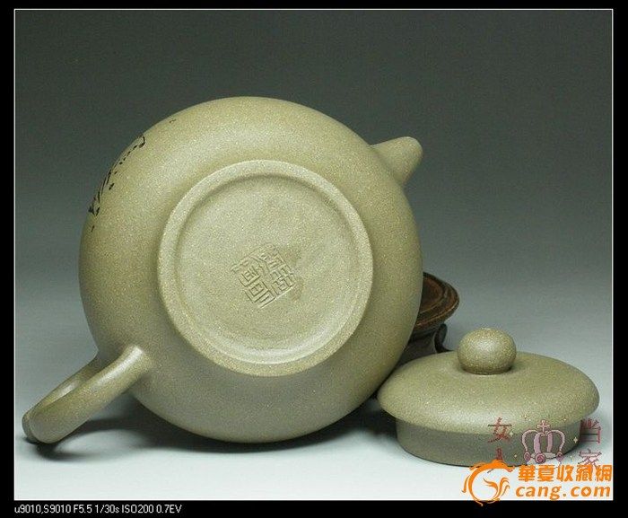 忠明手制/宜兴紫砂壶/黄龙山原矿青灰泥/笑脸常开200cc图6