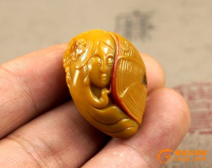 完美珍品细腻油润战国红证书挂件送锦盒美女西游降美女魔图片