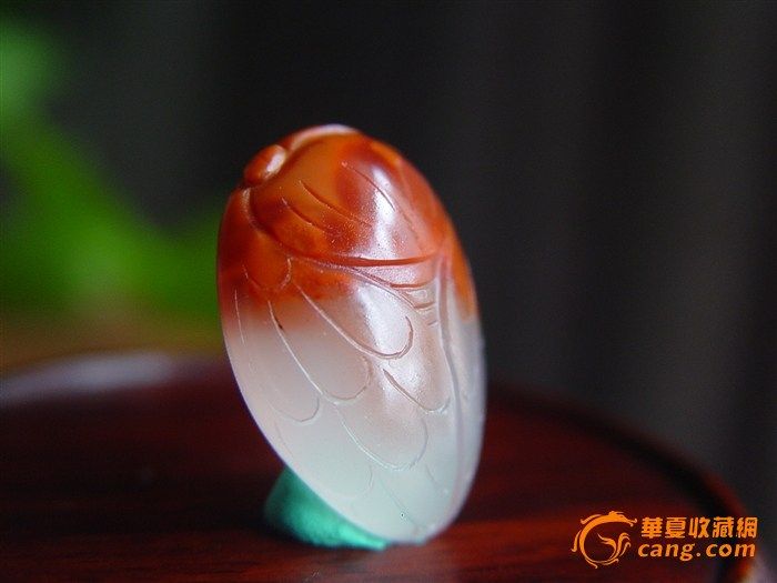 鸿运当头,南红冰飘巧雕蝉_在线拍卖_在线拍卖