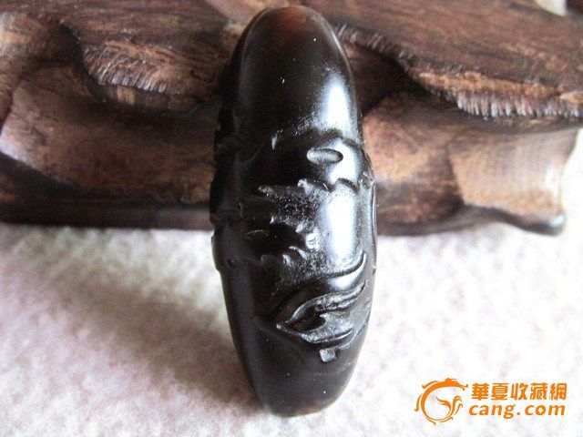 藏传 老包浆 黑玛瑙 凤图腾 天珠_在线拍卖_在