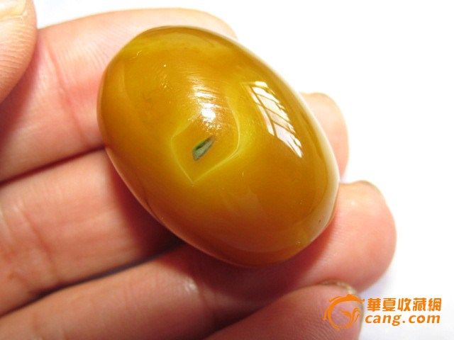 鸡油黄玛瑙 喜从天降 吉祥鸟形象至极