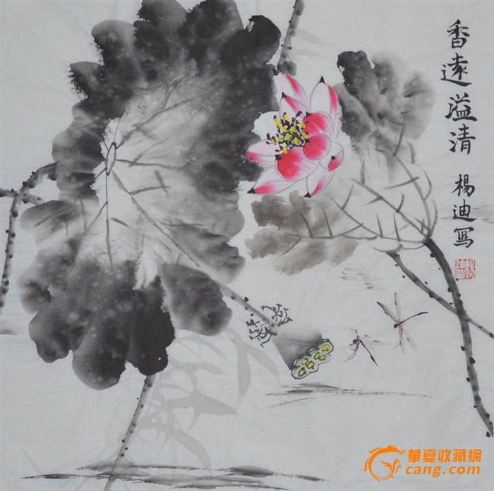 三尺斗方小品花鸟画荷塘清韵些列作品hn0721