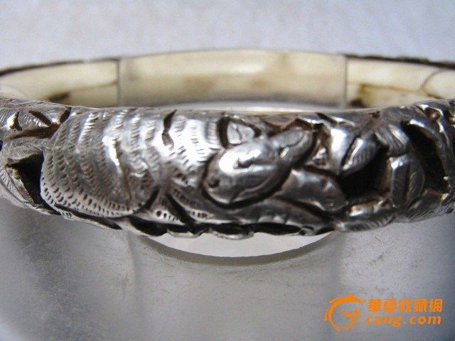 明清珍贵材料 外包银手镯_在线拍卖_在线拍卖