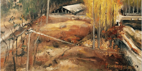 新具象绘画工作室+高研班精品油画 > 樊盛姬 鹅庄风景 中国美院高研班