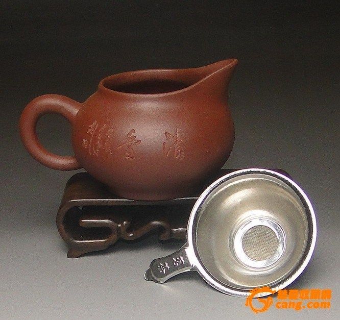 宜兴紫砂大号鸭嘴公道杯.买就送一不锈钢过滤茶漏 无货图3