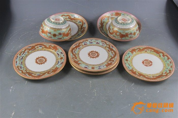 极品民国外交礼品瓷江西陶专精制款八件套之一