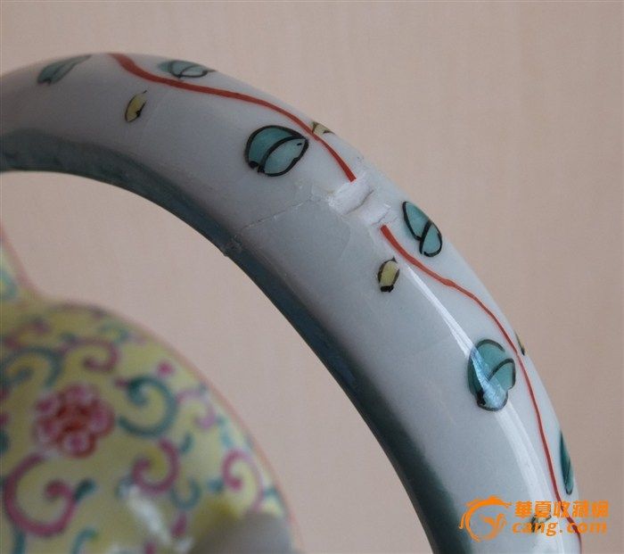 清代_乾隆_*粉彩*花鸟纹*瓷壶图11