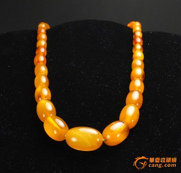 32克【极品】天然金绞丝鸡__油黄*老蜜蜡_项链图2