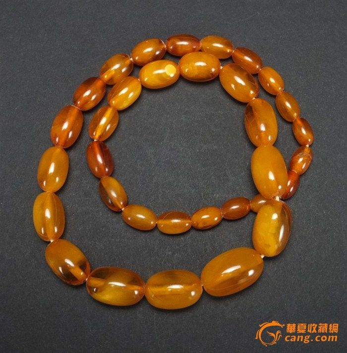 32克【极品】天然金绞丝鸡__油黄*老蜜蜡_项链图6