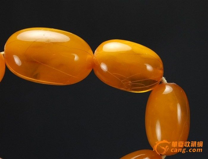 32克【极品】天然金绞丝鸡__油黄*老蜜蜡_项链图7
