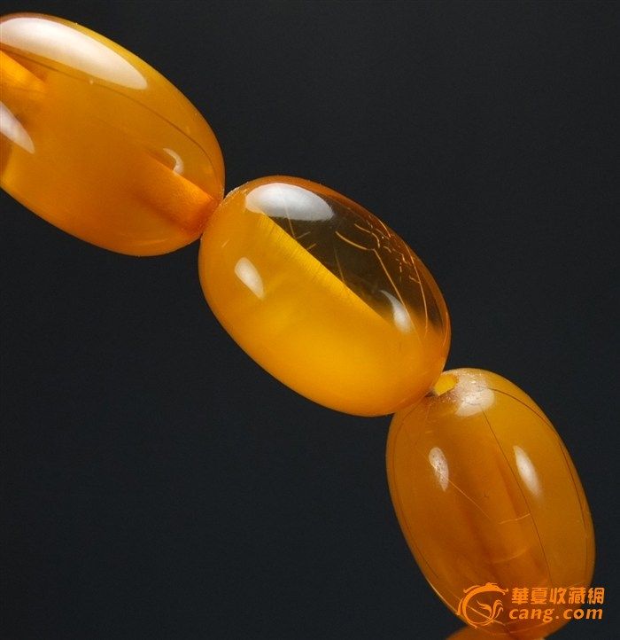 32克【极品】天然金绞丝鸡__油黄*老蜜蜡_项链图8