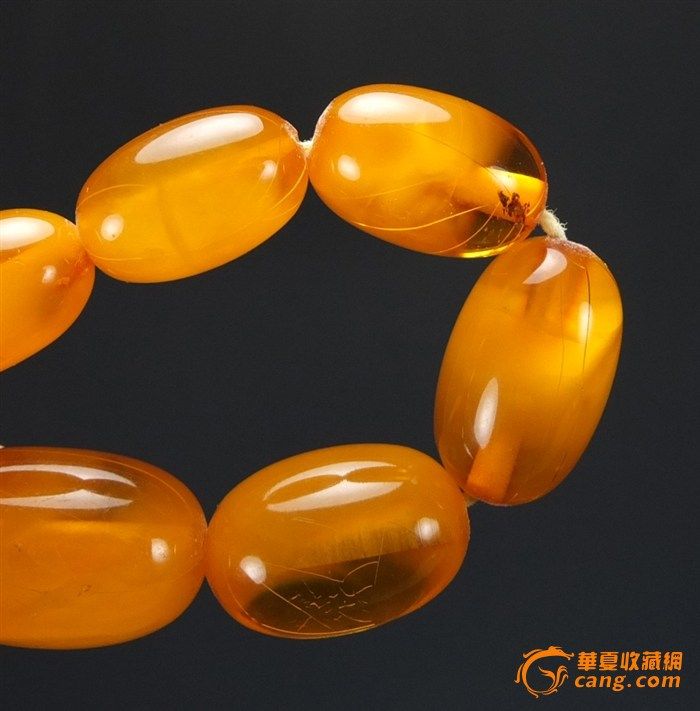 32克【极品】天然金绞丝鸡__油黄*老蜜蜡_项链图5