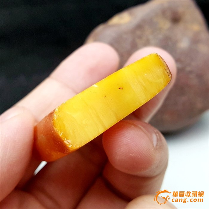 96克极品鸡油黄蜜蜡老片料