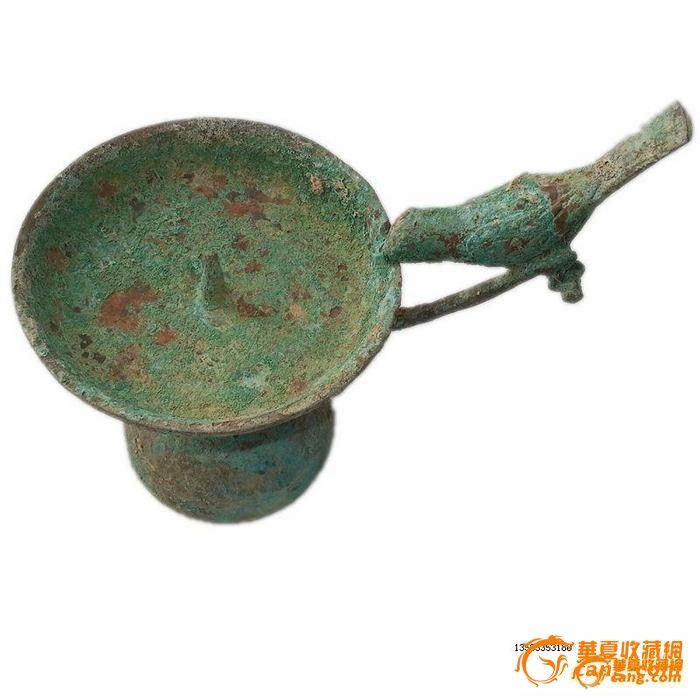 汉代器小鸟蜡台,长高 20厘米左右