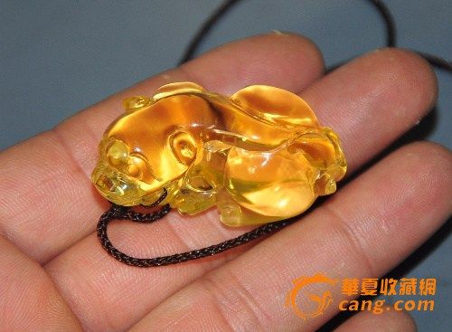 金珀吊坠貔貅_在线拍卖_在线拍卖网_艺术品拍卖_古玩拍卖_华夏收藏网