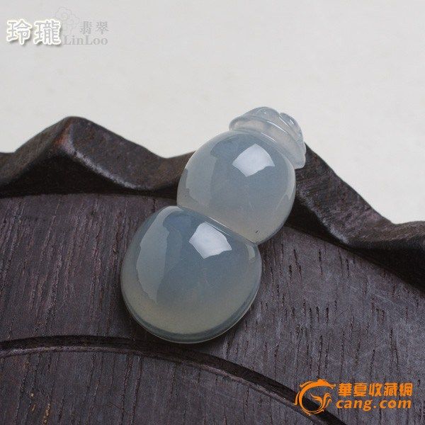 冰种淡紫起荧翡翠葫芦 P5图4