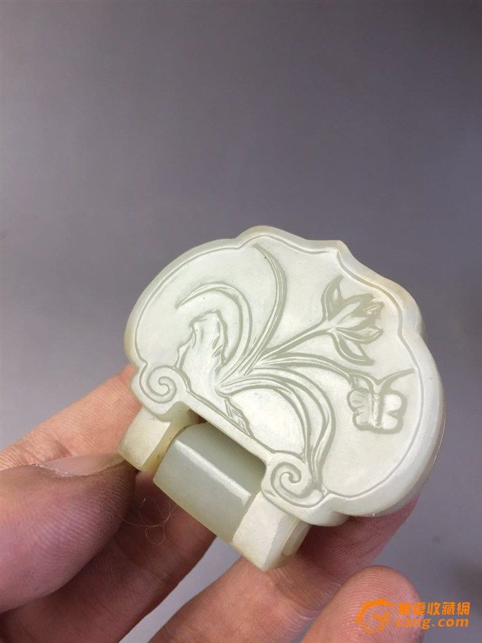 (压轴)明清--和田白玉双龙玉提携_在线拍卖_在