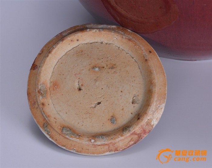 清 郎窑红盖罐图6