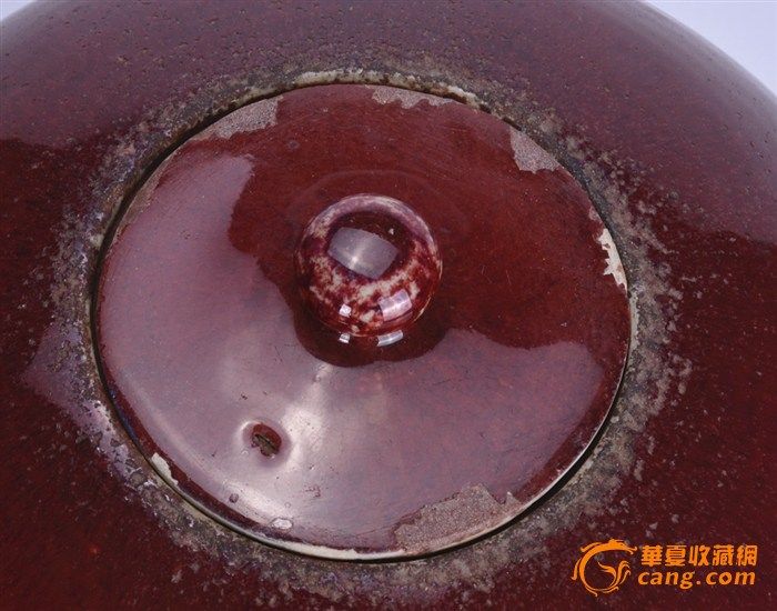 清 郎窑红盖罐图5