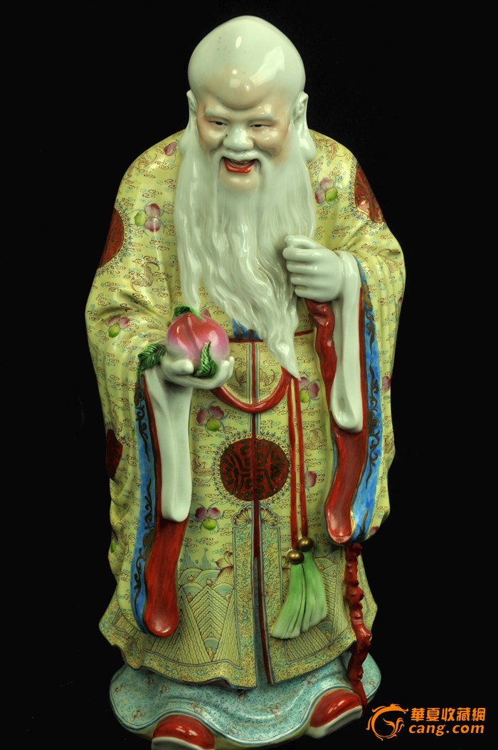 精美出口创汇时期老寿星瓷像