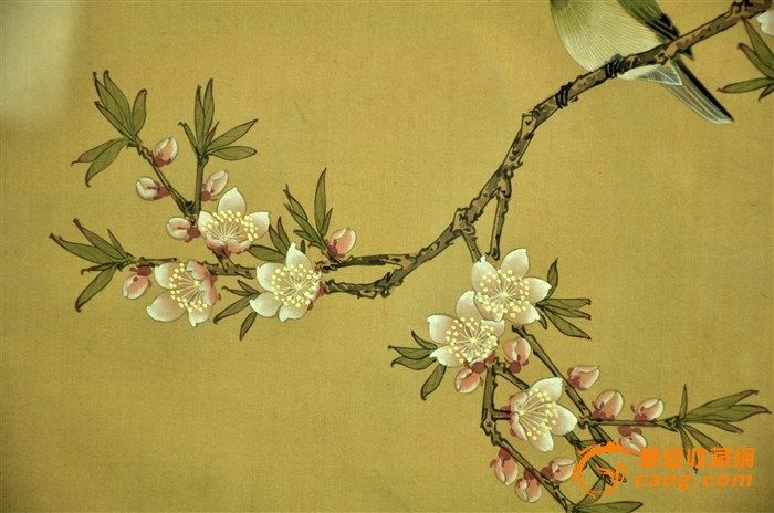 精美出口创汇时期花鸟丝绢画_在线拍卖_在线拍卖网_艺术品拍卖_古玩拍卖_华夏收藏网