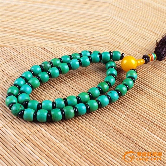 ◆疯狂拍卖◆天然绿松石手链◆颜色非常好_在线拍卖_在线拍卖网_艺术品拍卖_古玩拍卖_华夏收藏网1