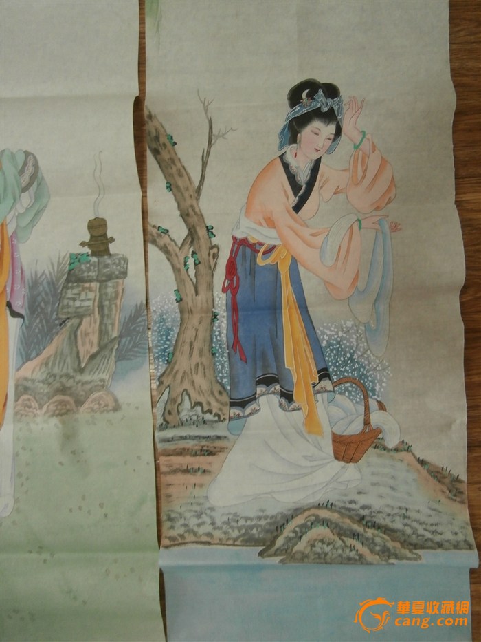 当代> 四大美女四条屏  北京人,自幼习画,师从香港画家徐康.
