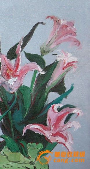 油画—中央美术学院优秀毕业生冰洋油画花卉a