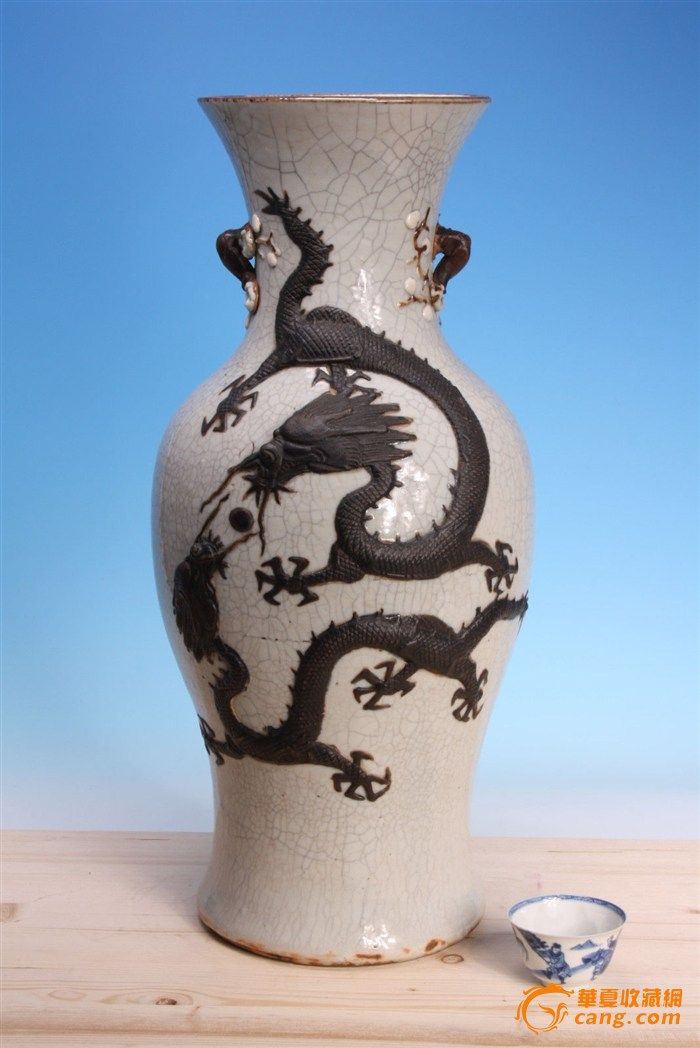 双龙戏珠大瓶_在线拍卖_在线拍卖网_艺术品拍卖_古玩拍卖_华夏收藏网