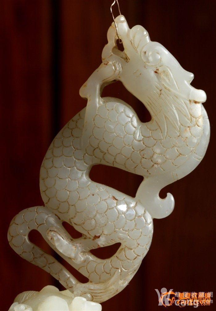 73.2克重 威猛生动的和田白玉 立体圆雕玉龙 消保卖家低价卖贴