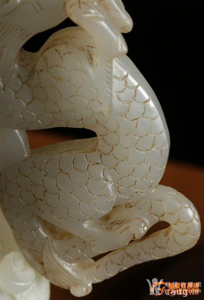 2克重 威猛生动的和田白玉 立体圆雕玉龙 消保卖家低价卖贴 - 玉器