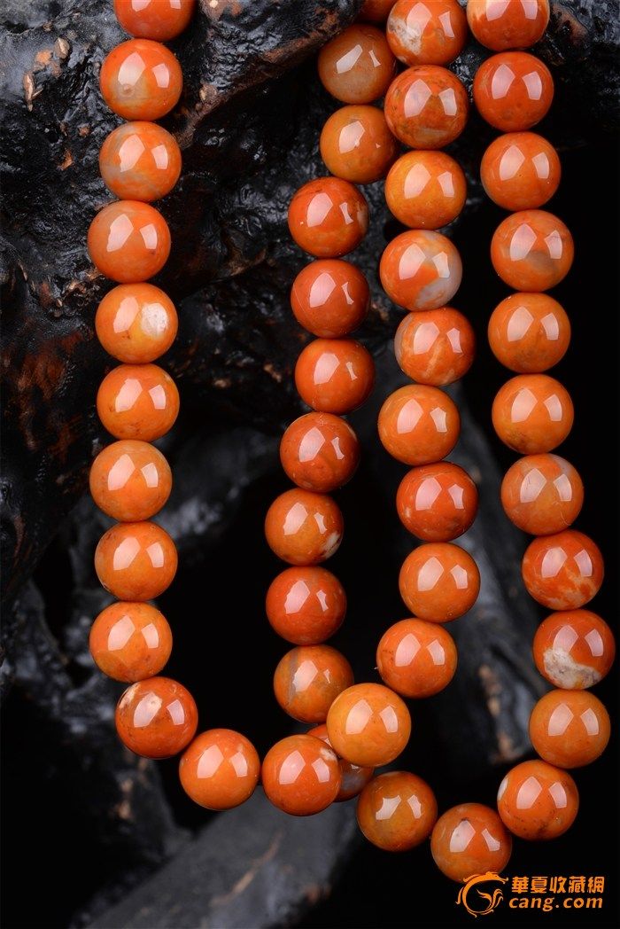 天然战国红大项链